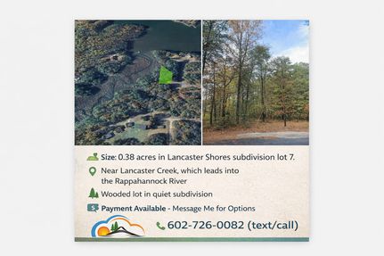 Undeveloped Land for sale in Lancaster County, Virginia