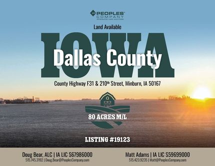 Farm and Ranch for sale in Dallas County, Iowa