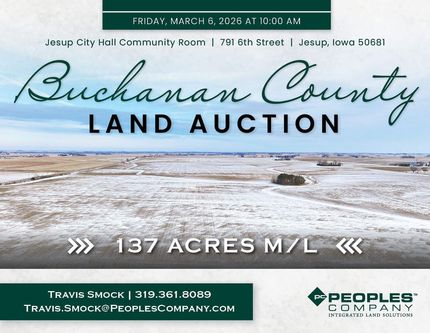 Land for sale in Buchanan County, Iowa