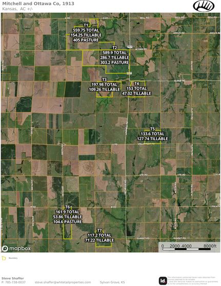 Undeveloped Land for sale in Mitchell County, Kansas