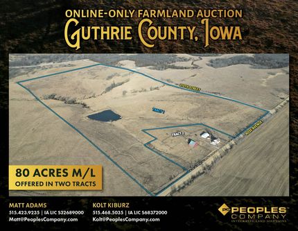 Farm and Ranch for sale in Guthrie County, Iowa