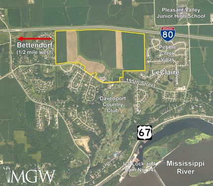 Land for sale in Scott County, Iowa
