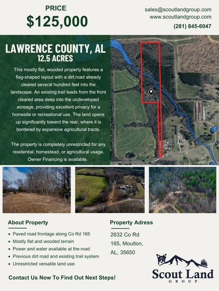 Timberland Property for sale in Lawrence County, Alabama