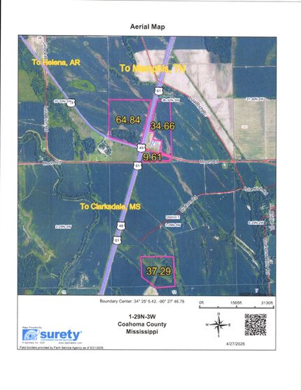 Land for sale in Coahoma County, Mississippi