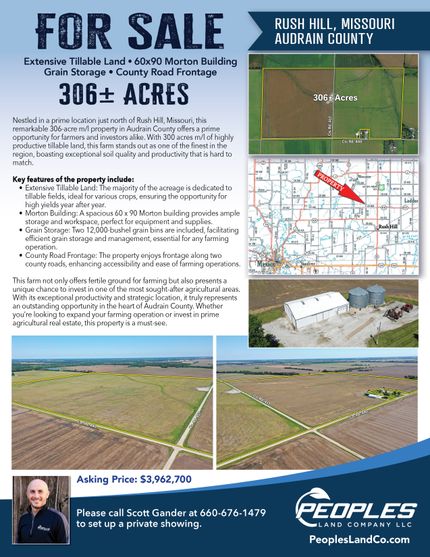 Land for sale in Audrain County, Missouri