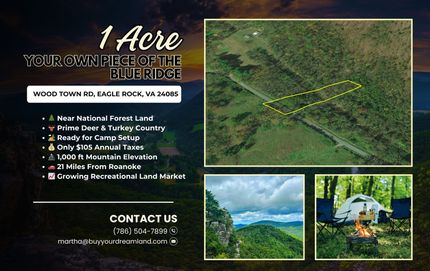 Land for sale in Botetourt County, Virginia
