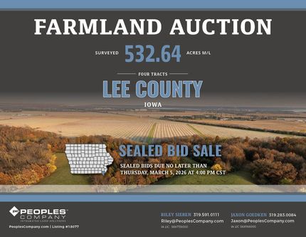 Farm and Ranch for sale in Lee County, Iowa