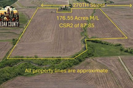 Land for sale in Cedar County, Iowa