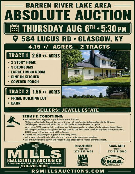 Undeveloped Land for sale in Barren County, Kentucky