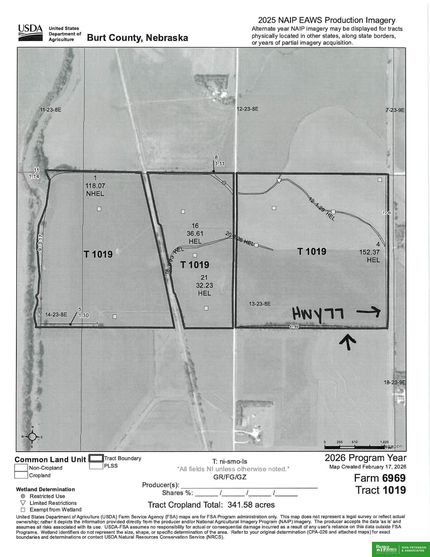 Farm and Ranch for sale in Burt County, Nebraska