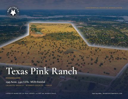 Farm and Ranch for sale in Burnet County, Texas