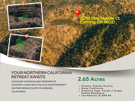 Land for sale in Tehama County, California