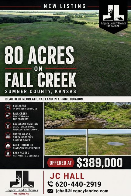 Recreational Property for sale in Sumner County, Kansas