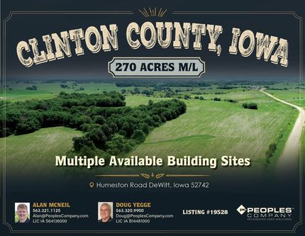 Farm and Ranch for sale in Clinton County, Iowa