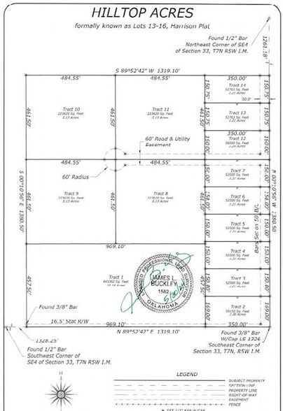 Land for sale in McClain County, Oklahoma