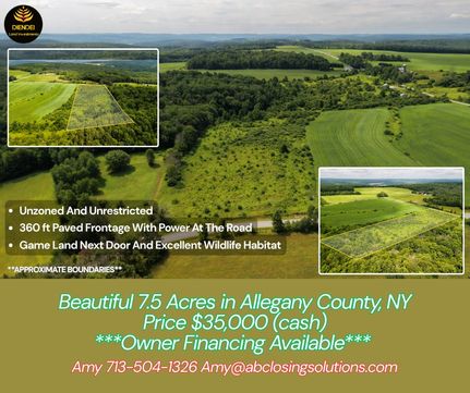 Land for sale in Allegany County, New York