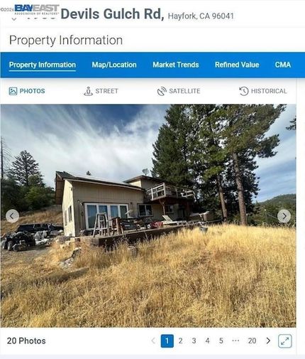 Land for sale in Trinity County, California