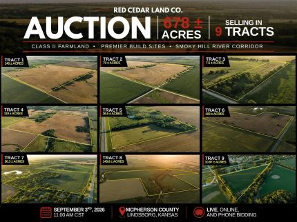 Land for sale in McPherson County, Kansas