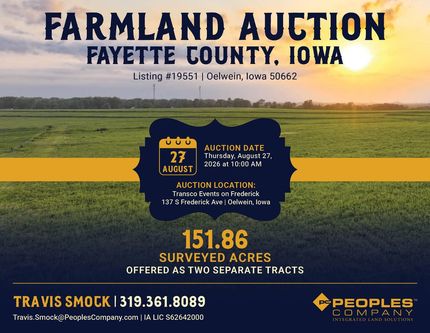 Land for sale in Fayette County, Iowa