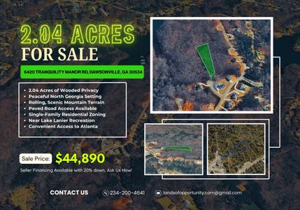 Homesite for sale in Forsyth County, Georgia
