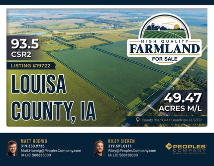 Land for sale in Louisa County, Iowa