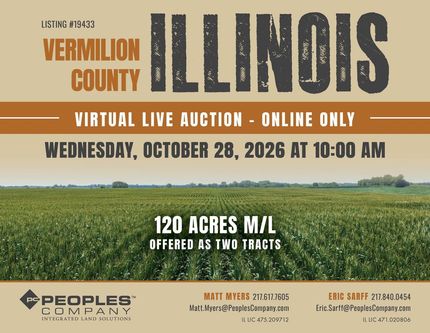 Land for sale in Vermilion County, Illinois