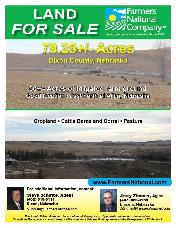 Allen, Dixon County, NE Farms and Ranches for sale Property ID