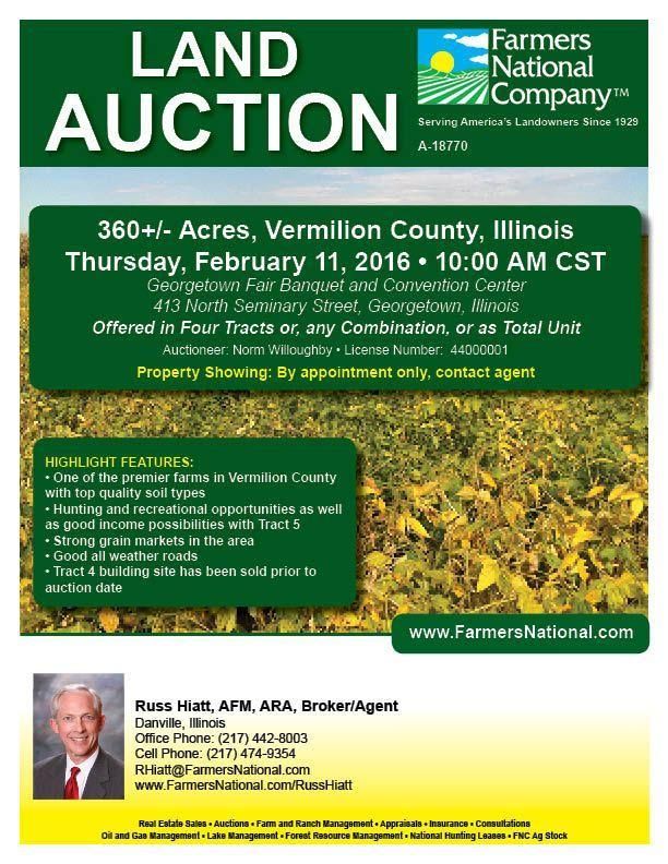 Indianola, Vermilion County, IL Farms and Ranches for sale Property ID