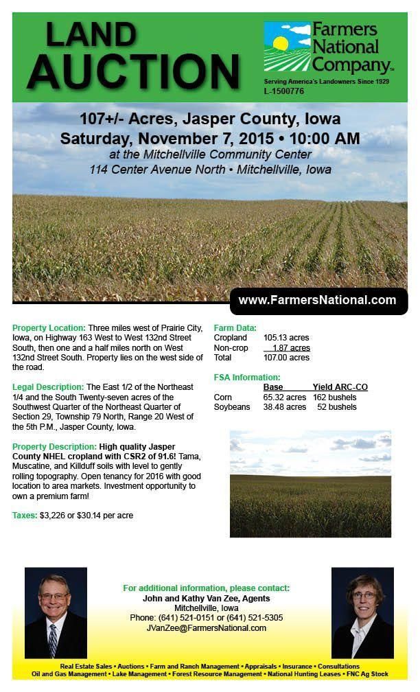 Prairie City, Jasper County, IA Farms and Ranches for sale Property ID