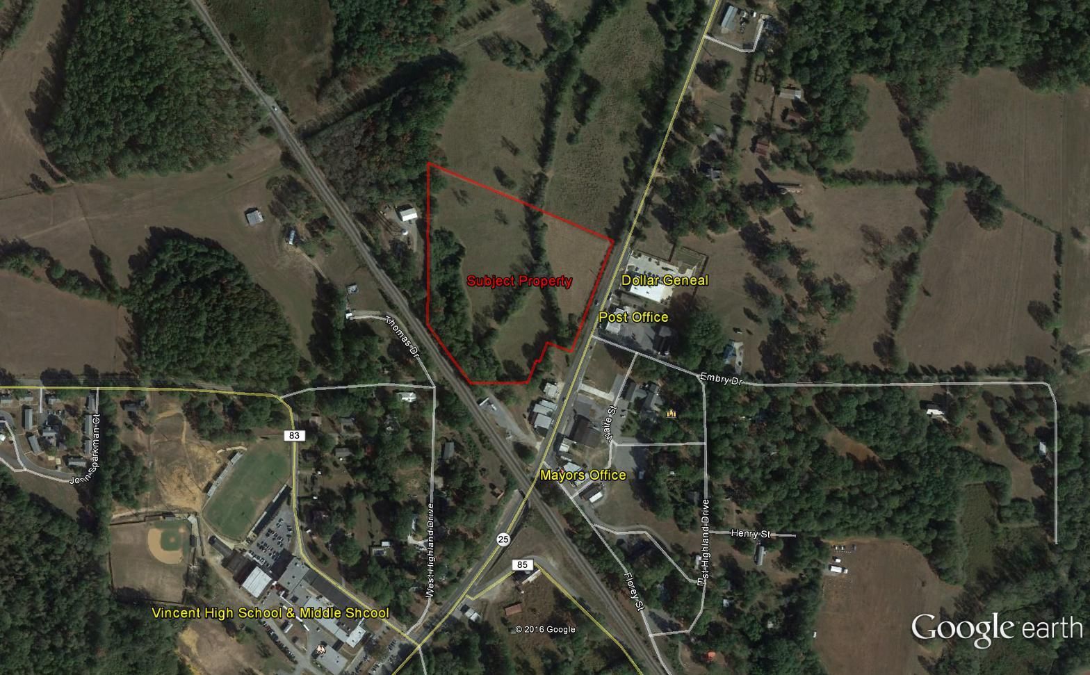 Vincent, Shelby County, AL Undeveloped Land, Commercial Property for