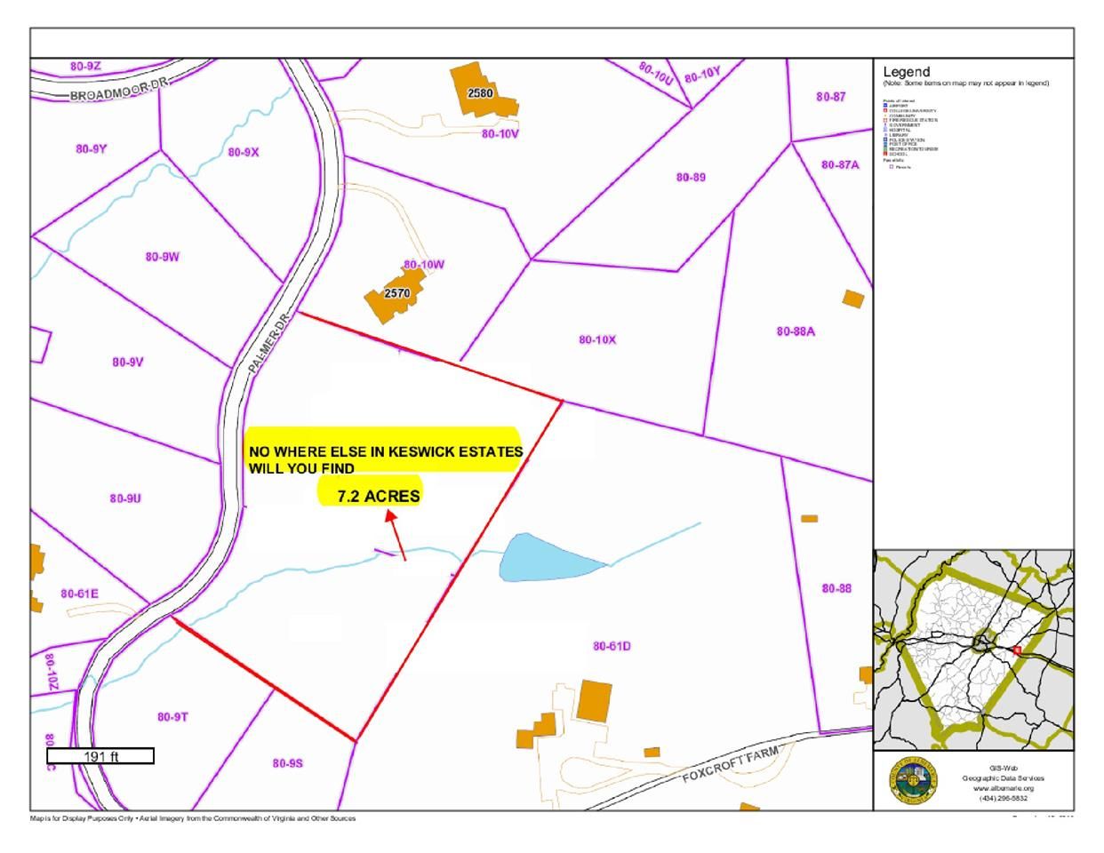 Keswick, Albemarle County, VA Undeveloped Land for sale Property ID