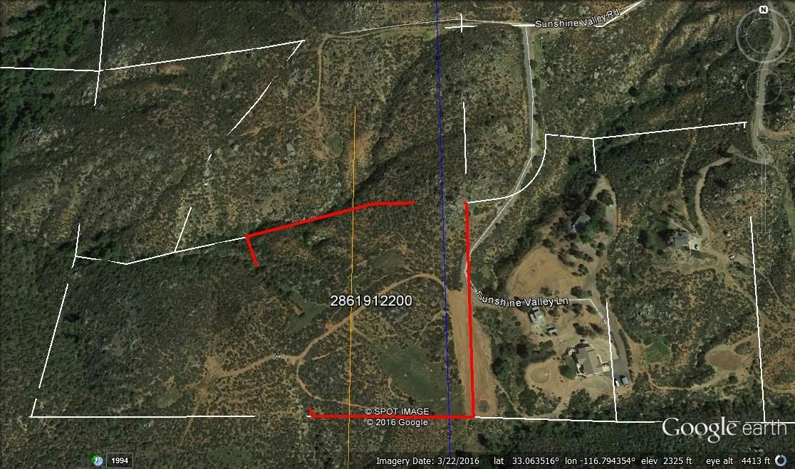 Ramona, San Diego County, CA Undeveloped Land for sale Property ID