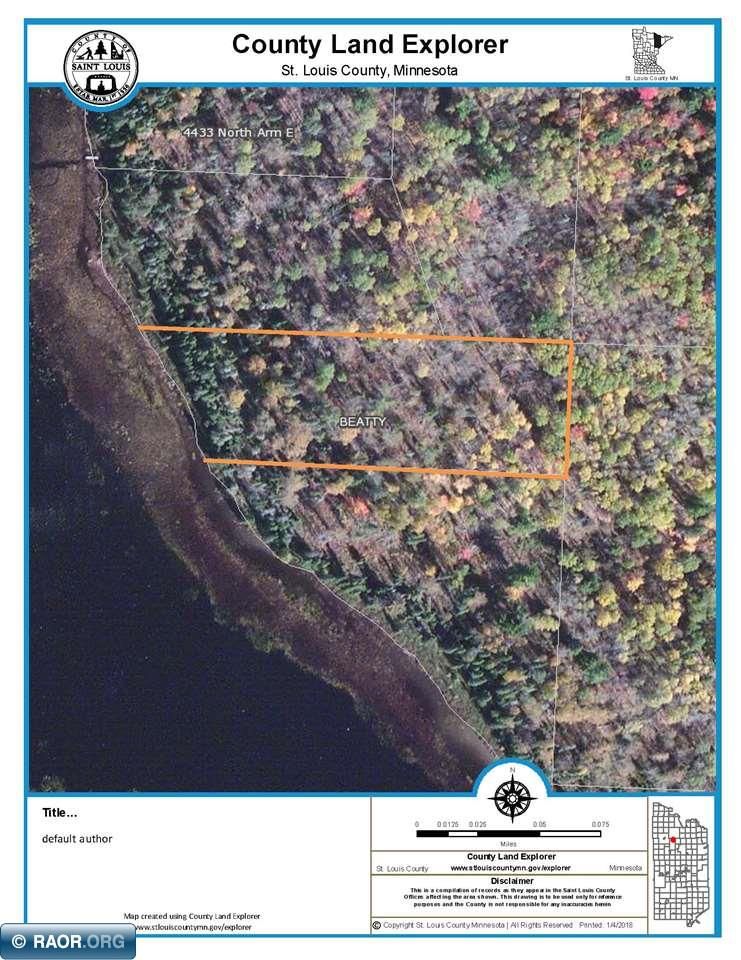Orr, Saint Louis County, MN Undeveloped Land, Lakefront Property