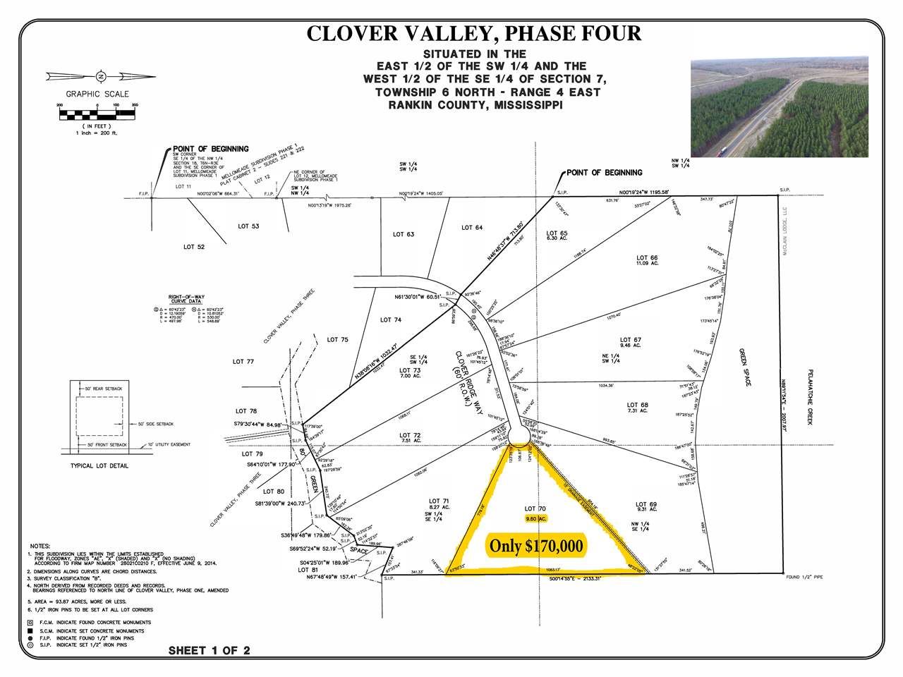 Brandon, Rankin County, MS Undeveloped Land for sale Property ID