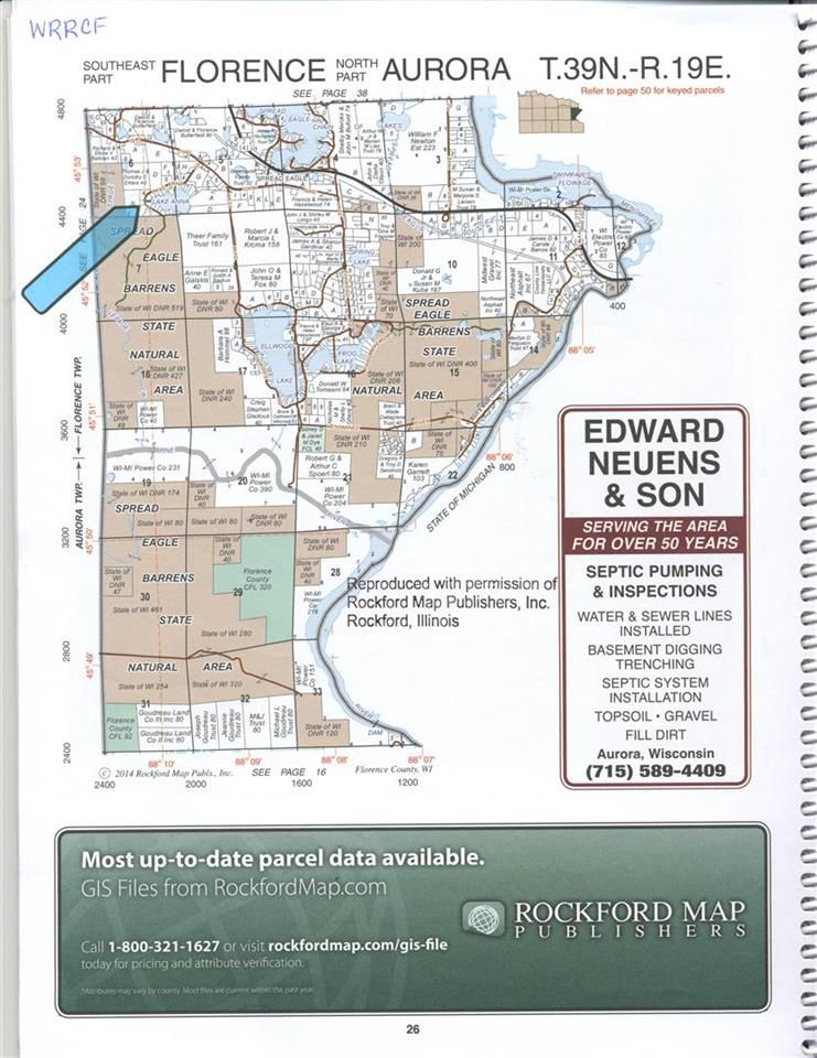 Florence, Florence County, WI Undeveloped Land, Homesites for sale