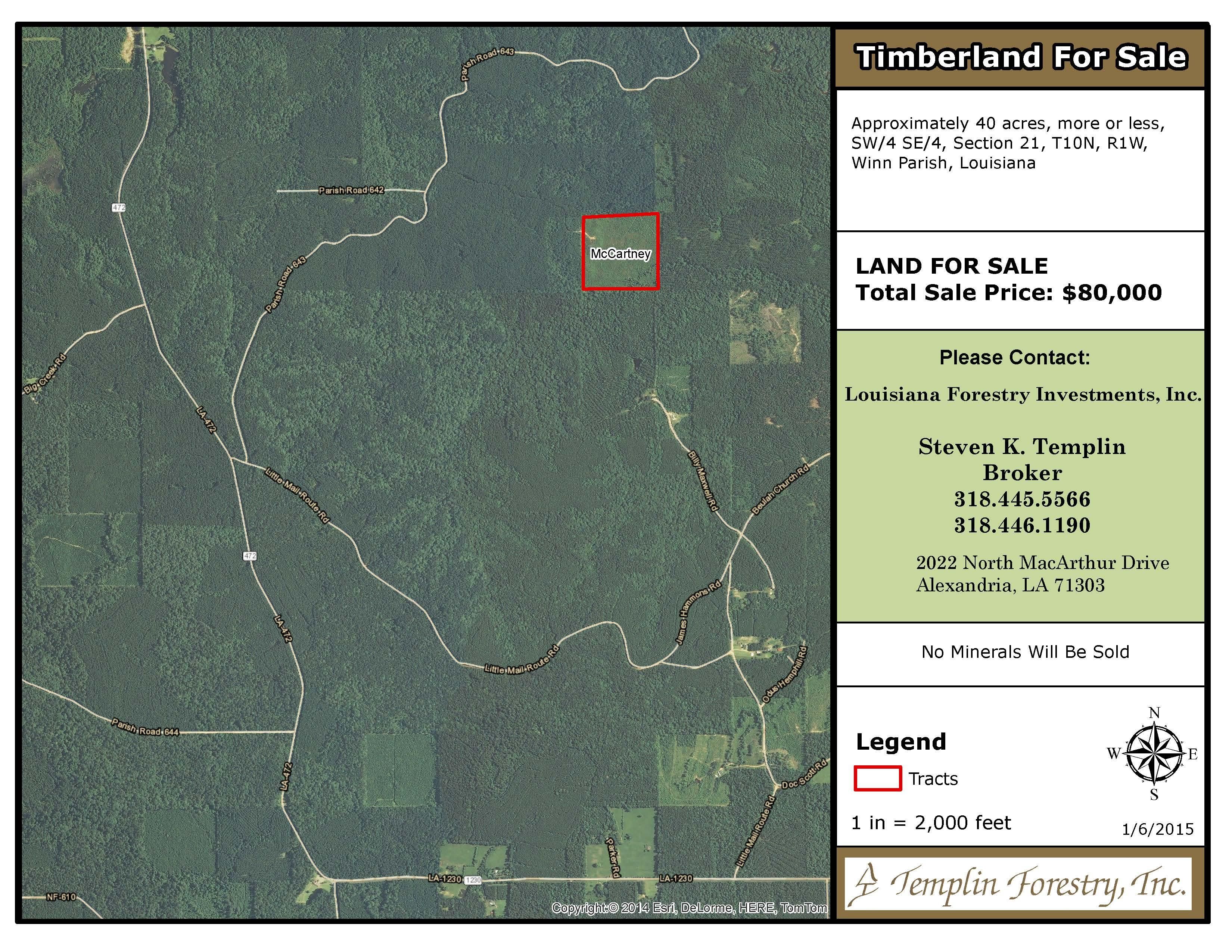Winnfield, Winn Parish, LA Timberland Property, Hunting Property for
