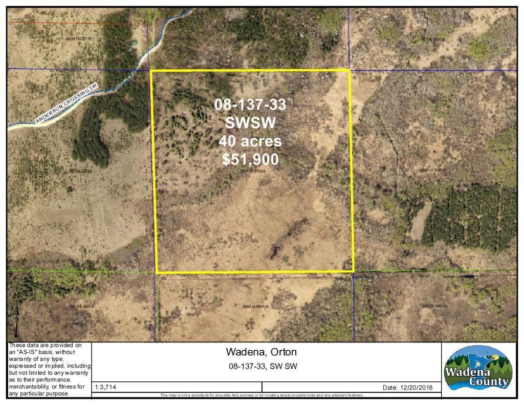 Nimrod, Wadena County, MN Undeveloped Land for sale Property ID