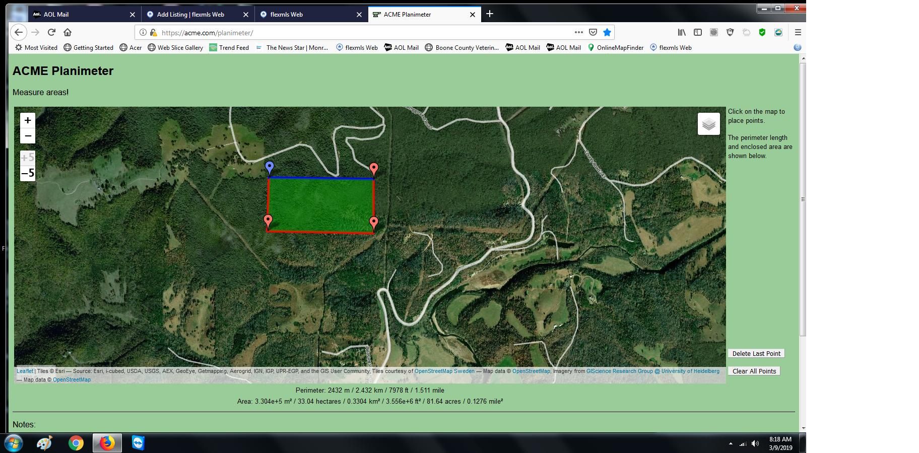 Jasper, Newton County, AR Undeveloped Land for sale Property ID