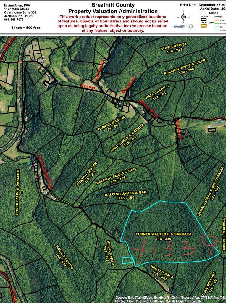 Jackson, Breathitt County, KY Undeveloped Land for sale Property ID