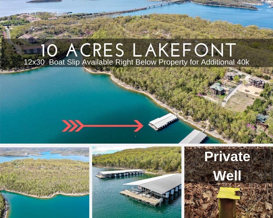 Kimberling City, Stone County, MO Undeveloped Land, Lakefront Property, Waterfront Property for