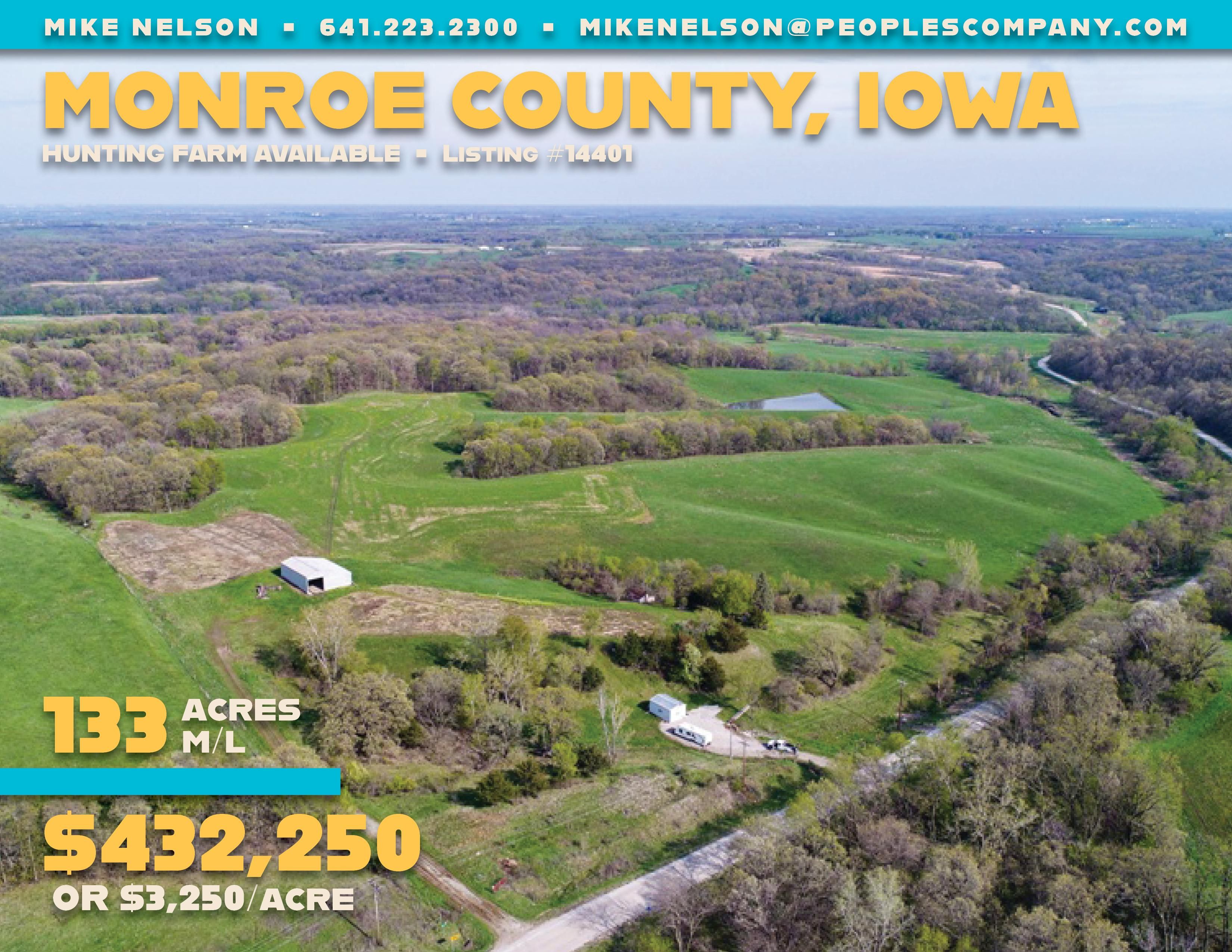 Melrose, Monroe County, IA Hunting Property for sale Property ID