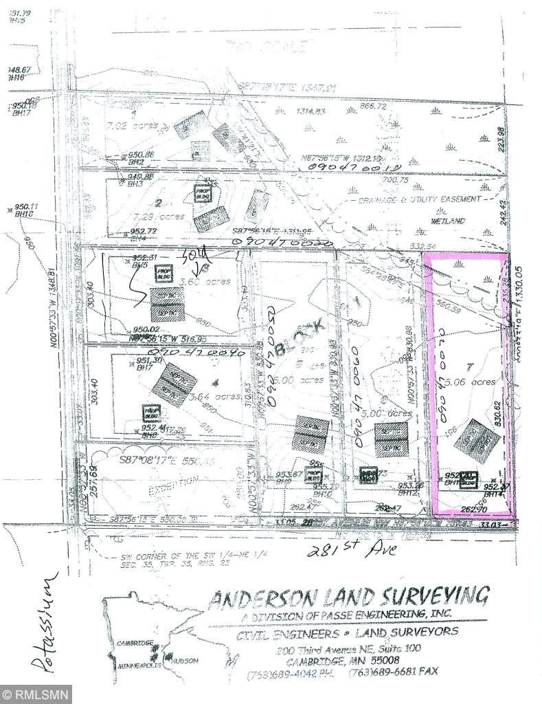 Isanti, Isanti County, MN Undeveloped Land for sale Property ID