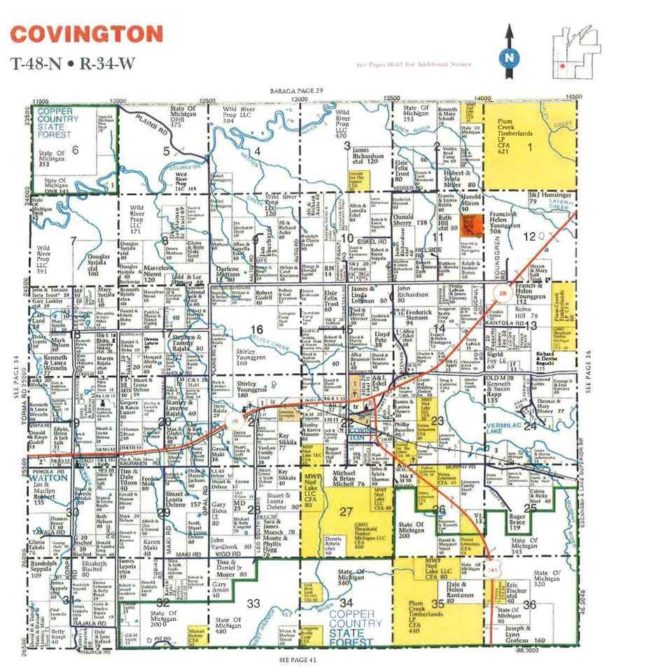 Covington, Baraga County, MI Undeveloped Land for sale Property ID
