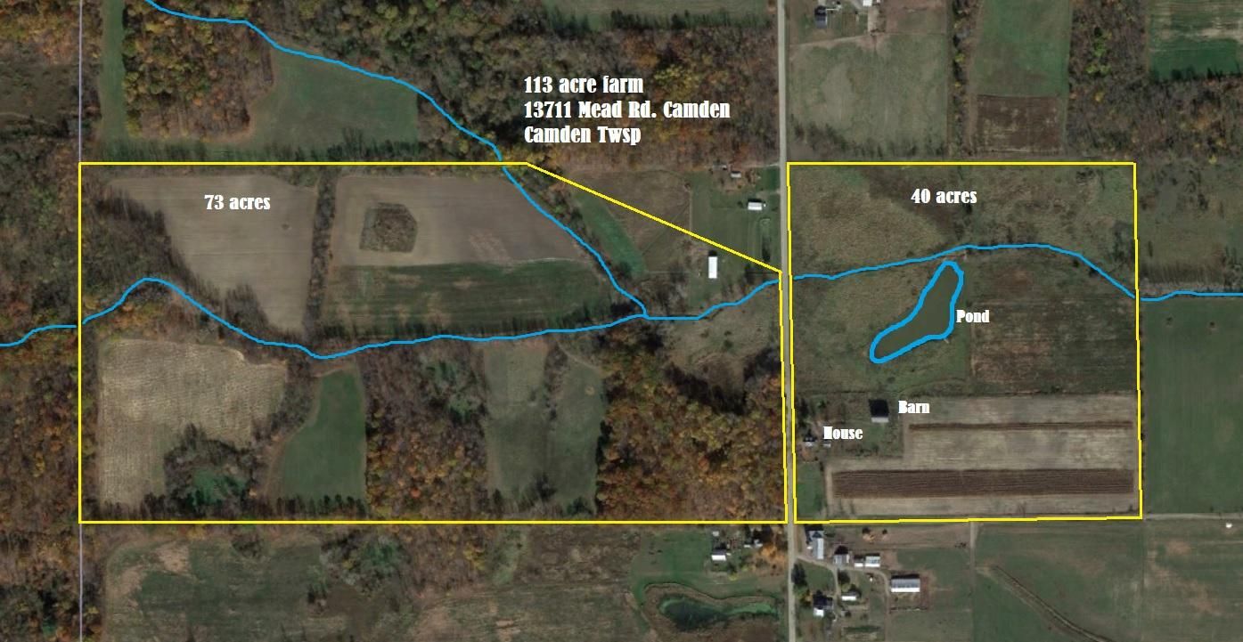 Camden, Hillsdale County, MI Farms and Ranches, Recreational Property