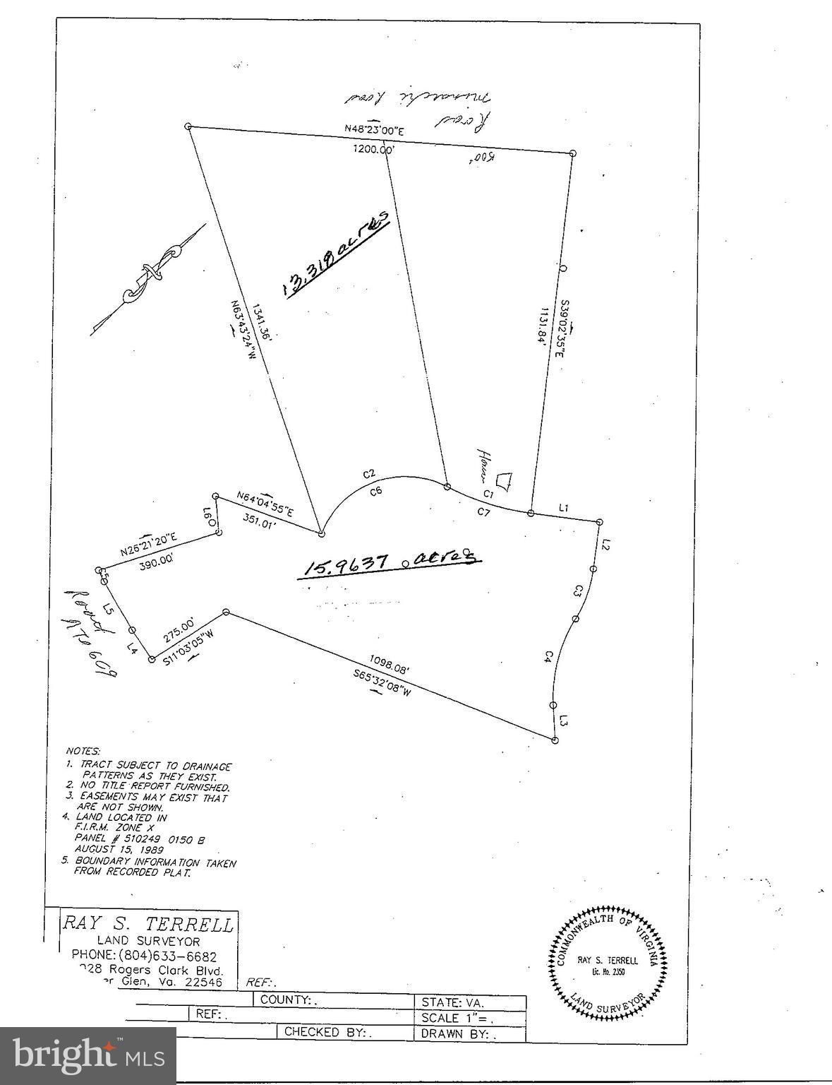 Woodford, Caroline County, VA Undeveloped Land for sale Property ID