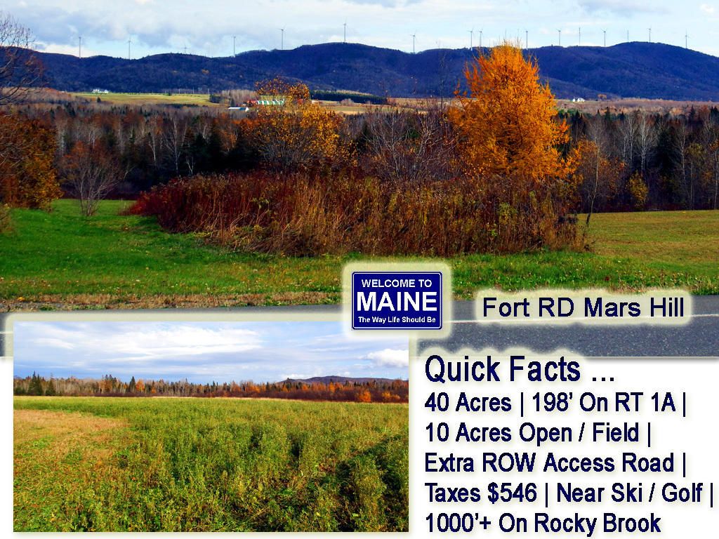 Mars Hill, Aroostook County, ME Undeveloped Land, Lakefront Property