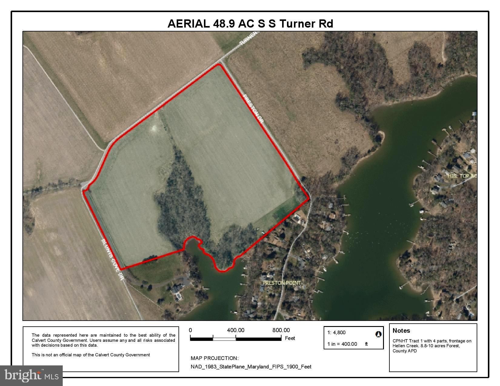 Lusby, Calvert County, MD Undeveloped Land, Lakefront Property