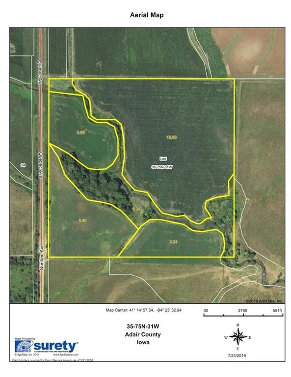 Orient, Adair County, IA Undeveloped Land for sale Property ID