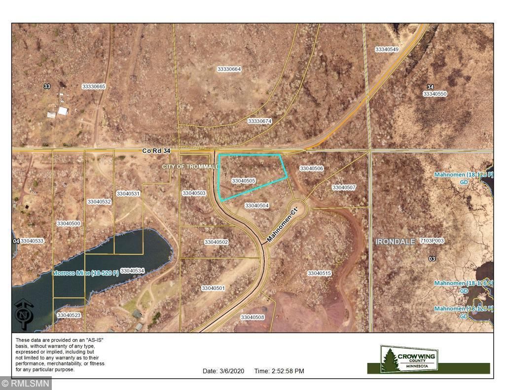 Trommald, Crow Wing County, MN Undeveloped Land, Homesites for sale
