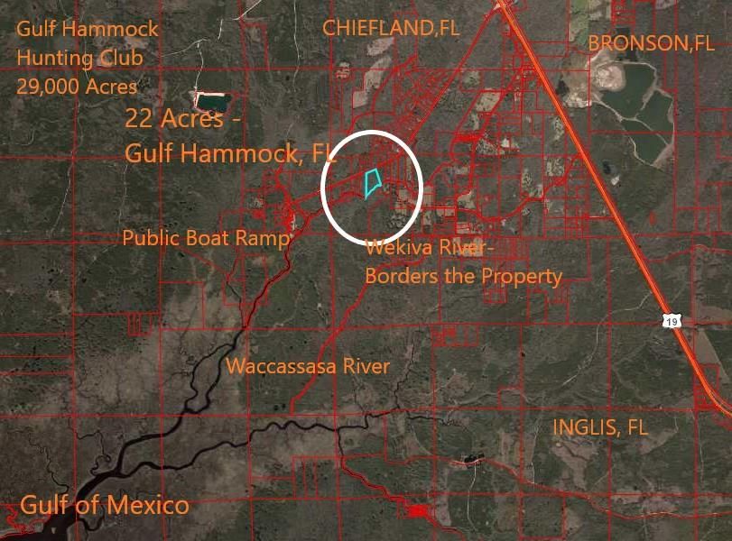 Gulf Hammock, Levy County, FL Undeveloped Land, Lakefront Property